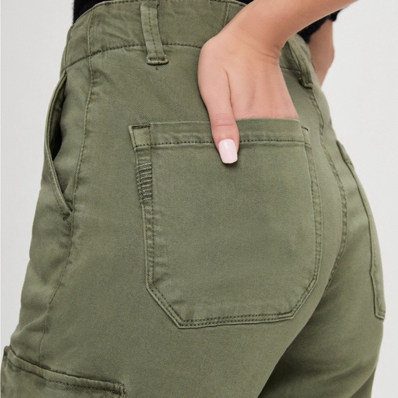 PAIGE - Carly Cargo Pants - Size 27- Green - Picture 3 of 6